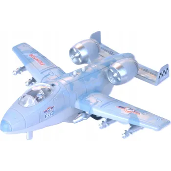 autíčko Kovové letadlo blízké podpory A10 Thunderbolt Wrthdog, modré