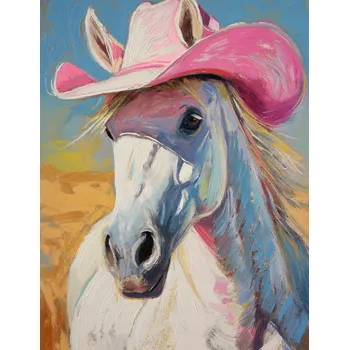 Plakát Plakát Růžový klobouk bez rámu 50 x 65 cm