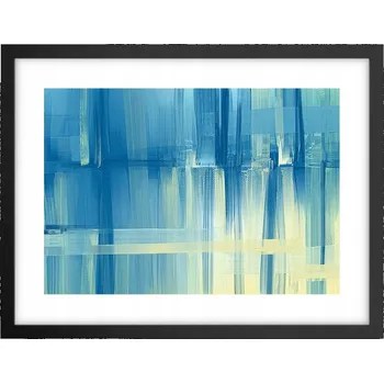 Obraz Obraz plakát v černém rámu do obýváku 40x30 abstrakce foto na zeď