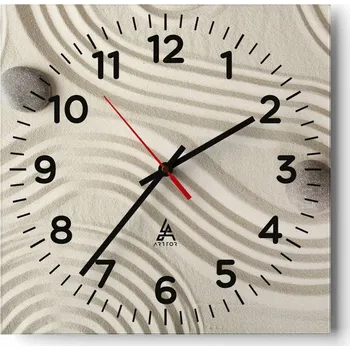 Hodiny Nástěnné hodiny do obýváku 40x40 Abstrakce Tiché hodiny Skleněné hodiny Bez hlučnosti