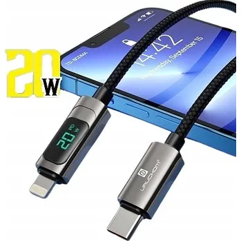 Datový kabel Kabel Uruchom USB typ C – Apple Lightning 1 m černý