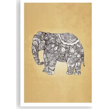 Obraz Plakát na zeď bez rámu 70x100 slon foto-obraz plakáty do obývacího pokoje ložnice