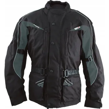 Moto bunda Roleff Dlouhá textilní bunda černá Wind-Tex