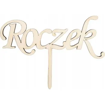 Obraz TOPPER ROČEK DŘEVĚNÝ PRVNÍ NAROZENINY NA DORT