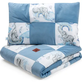 Povlečení Povlečení pro děti, přikrývka 100x140 cm s plochým polštářem 40x60 cm, patchwork