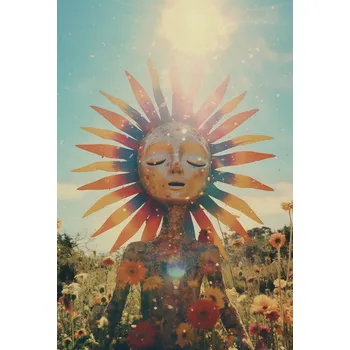 Plakát Plakát Sluneční Meditace bez rámu 61 x 90,5 cm