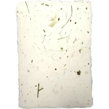 Barevný papír Ručně čerpaný květinový papír cibule s trávou formátu A4 – 5 listů.