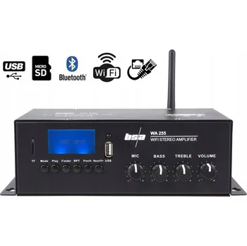 Hi-Fi komponenty Zesilovač WA255 BSA 2×50W černý