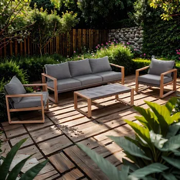 Zahradní sestava Mirpol Zahradní relaxační sestava Duisburg pro 5 osob