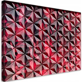 Obraz Obraz na plátně, Červená geometrie 90x60 90x60