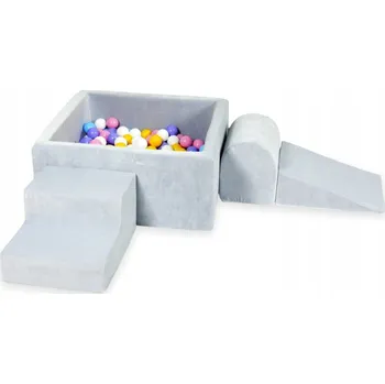 Dětské hřiště Pěnové dětské hřiště s čtvercovým bazénkem šedé