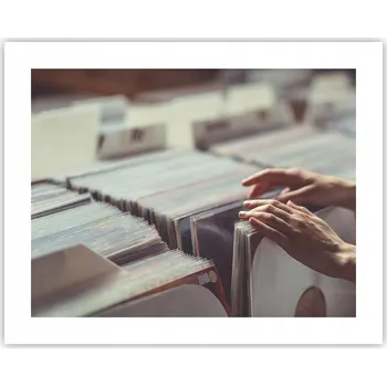 Obraz Obraz, plakát na zeď bez rámu 50x40, hudební deska, fotka, do obýváku, ložnice