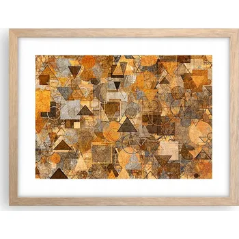 Obraz Obraz plakát v rámu světlý dub do obýváku 40x30 abstrakce foto na zeď