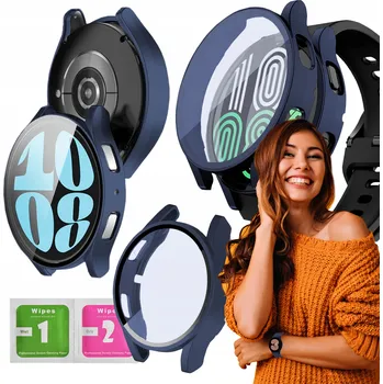 Pouzdro na mobilní telefon Pouzdro ochranné pro Samsung Galaxy Watch 4/5 44mm 2v1 kryt pouzdro na chytré hodinky