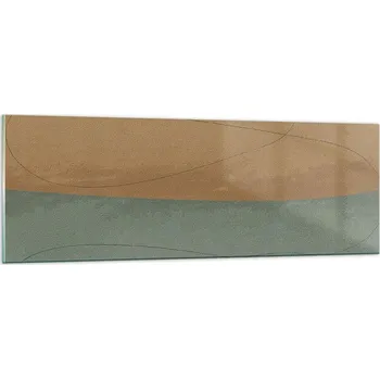 Obraz Obraz na skle do obýváku ložnice 90x30 abstrakce obrazy na zeď sklo