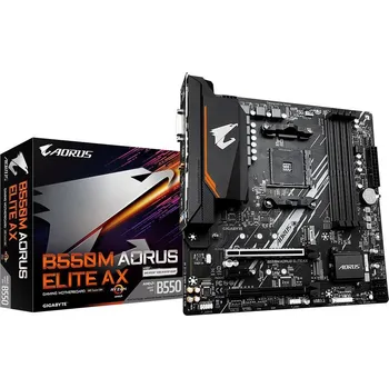 Základní deska GIGABYTE MB Sc AM4 B550M AORUS ELITE AX, AMD B550, 4xDDR4, 1xHDMI, 1xDVI, mATX