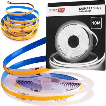 LED osvětlení LED COB pásek 12V Neonová linka 3200 diod role 10 metrů 6000K SuperLED