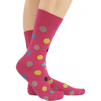 Marilyn Ponožky PÁNSKÉ BAREVNÉ PUNKTY růžové velikost 41-45