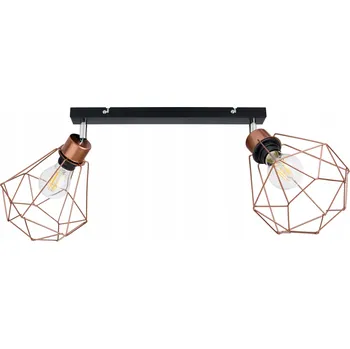 Závěsné svítidlo LED-ONE Druti měděné, 2 světelné body, patice E27