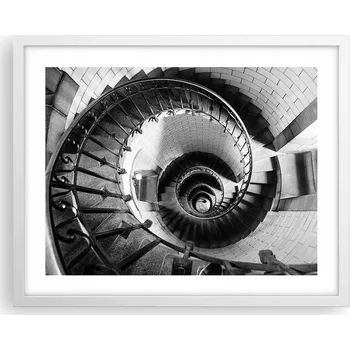 Obraz Obraz plakát na zeď v bílém rámu 50x40 architektura foto do obýváku