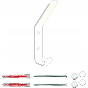 Věšák Šatní ramínko kovový Domer bílý