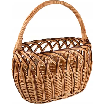 Piknikový koš Wiklinowy-eu prolamovaný s výztuží z proutí