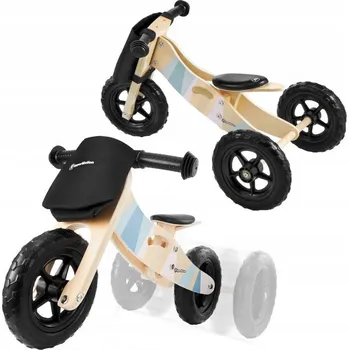 Odrážedlo HyperMotion GORDON Dřevěné tříkolové kolo 2v1 od 18 měsíců