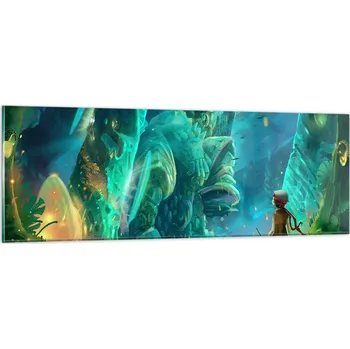 Obraz Obraz na skle do obýváku ložnice 90x30 fantasy foto obrazy na zeď sklo