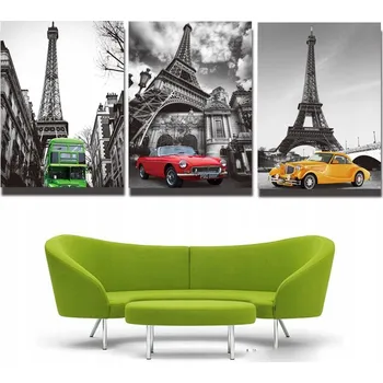 Obraz OBRAZ NA PLÁTNĚ Obraz na plátně Paříž Eiffelova věž 30x40cm