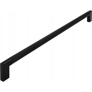 Nábytkové kování NÁBYTKOVÁ ÚCHYTKA RELING 2591 DRÁŽKOVANÁ ČERNÁ D320