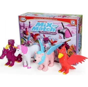 ostatní stavebnice MALBLO 62016 MAGNETICKÉ Mytické bytosti z říše PASTELOVÉ