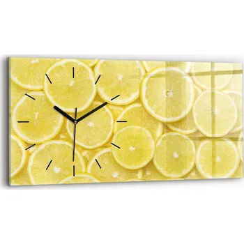 Hodiny Nástěnné hodiny Wallfluent odstíny žluté 60 cm