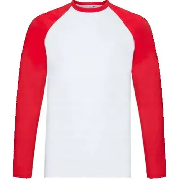 Pánské oblečení Pánské tričko s dlouhým rukávem kulatý Fruit of the Loom velikost S