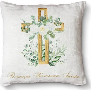 Polštář Ozdobný foto polštář dekorativní Premium 40x40 - První Svaté Přijímání