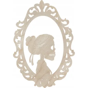 Obraz Obraz Dekor na stěnu Ozdoba na zeď LEBKA LEBKA HALLOWEEN 28,5 cm