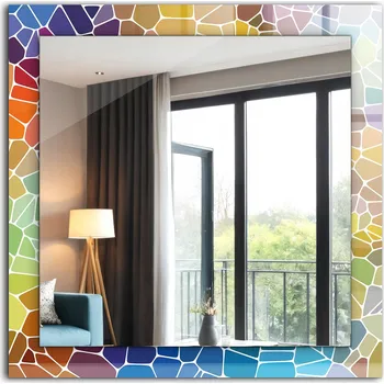 Zrcadlo Zrcadlo Coloray nástěnné čtverec 600 x 600 mm