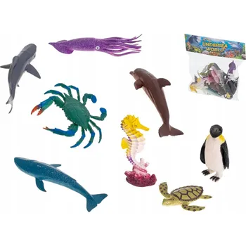 MOŘSKÁ ZVÍŘATA VZDĚLÁVACÍ SADA ŽELVA DELFÍN 8