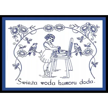 Obraz OBRAZ PLAKÁT V RÁMU do Koupelny WC Toalety SVĚŽÍ VODA HUMORU P2540_A4