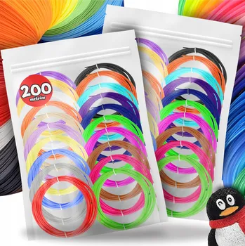 3D tisk PLA FILAMENTY DO 3D PERA MIX BAREV 200M 1,75MM