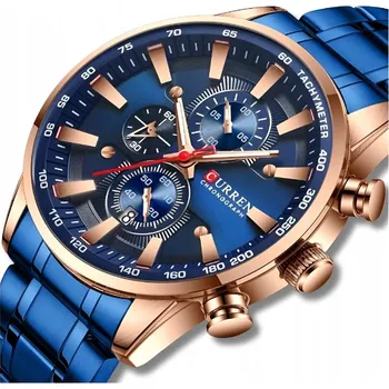 Hodinky Pánské hodinky quartzové hodinky Curren s chronografem datumovka z oceli