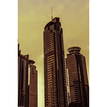 Obraz Plakát Panorama Šanghaje 2 bez rámu 20 x 30 cm