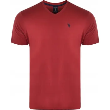 Pánské tričko Pánské Tričko U.S. POLO ASSN. s logem US16467, červené