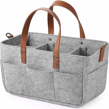 Filcová taška-organizér šedá velká