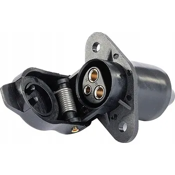 Elektrická zásuvka Elektrická zásuvka 3-pinová pro přívěs, 0,1 kg