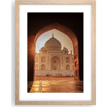 Obraz Obraz plakát v rámu světlý dub do obýváku 30x40 architektura na zeď