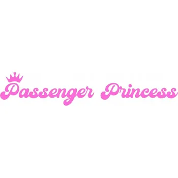 Samolepicí dekorace na vozidlo NÁLEPKA na auto okno Passenger Princess 25x4 cm