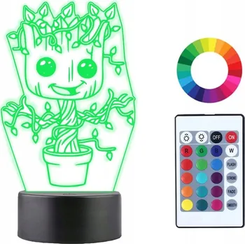 Lampička Plexido vícebarevná Noční lampa