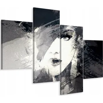 Obraz Obraz Portrét Ženy ABSTRAKCE 4 Díly 80x50