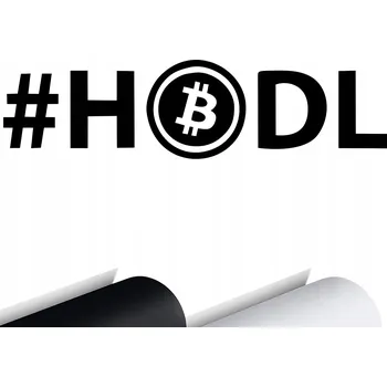 Samolepicí dekorace na vozidlo NÁLEPKA Grafika na auto BITCOIN BTC #HODL HOLD ON FOR DEAR LIFE 14x3,5