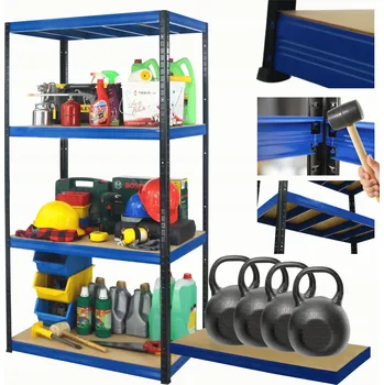 Dílenský regál Kovový regál skladový garážový HELIOS HBN 180x110x60 4x400kg